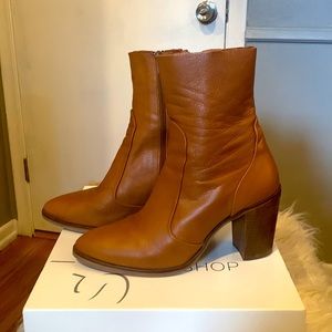 Topshop Magnificent Tan Boots